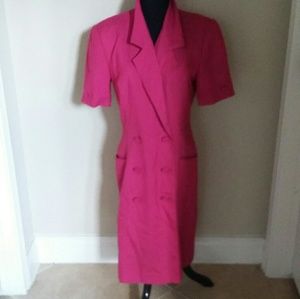 Gorgeous hot pink blazer dress